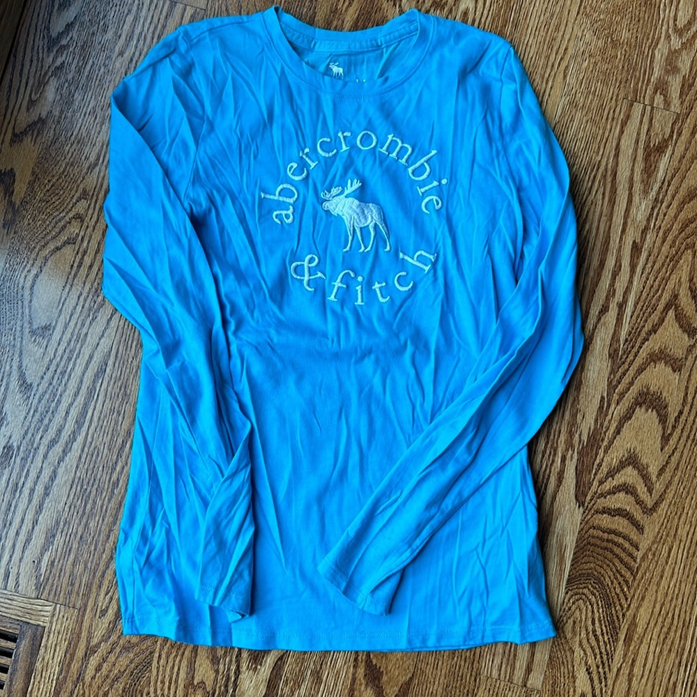 Kids Abercrombie & Fitch Blue Long Sleeve Shirt